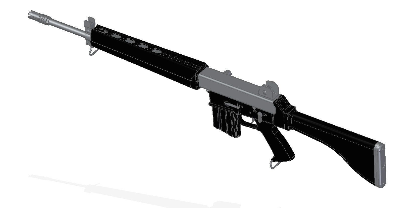 AR-180B ag rifle 3D model_10