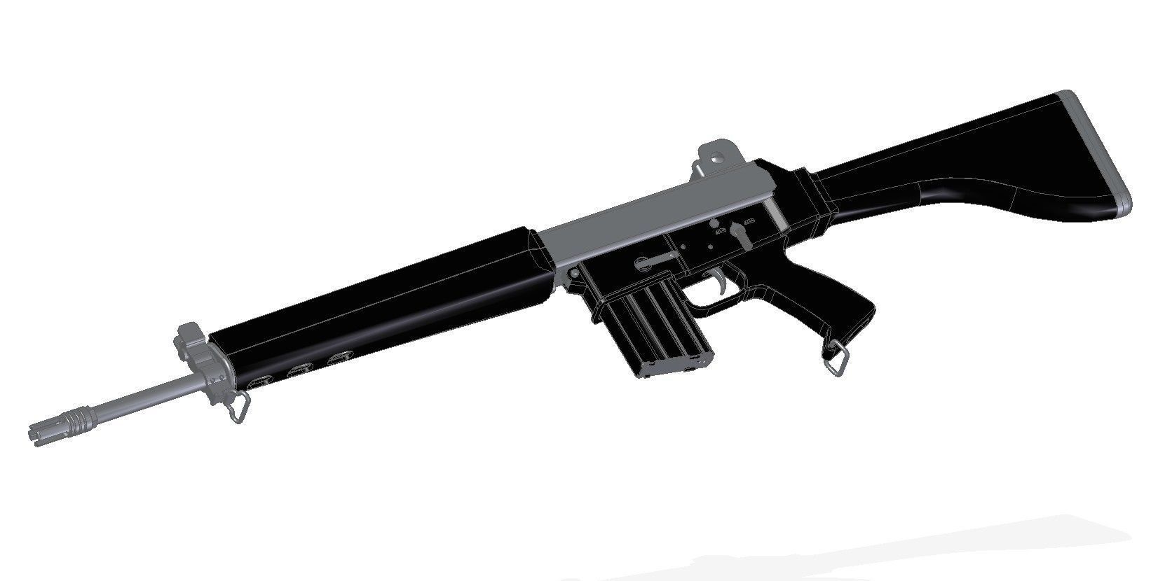 AR-180B ag rifle 3D model_9