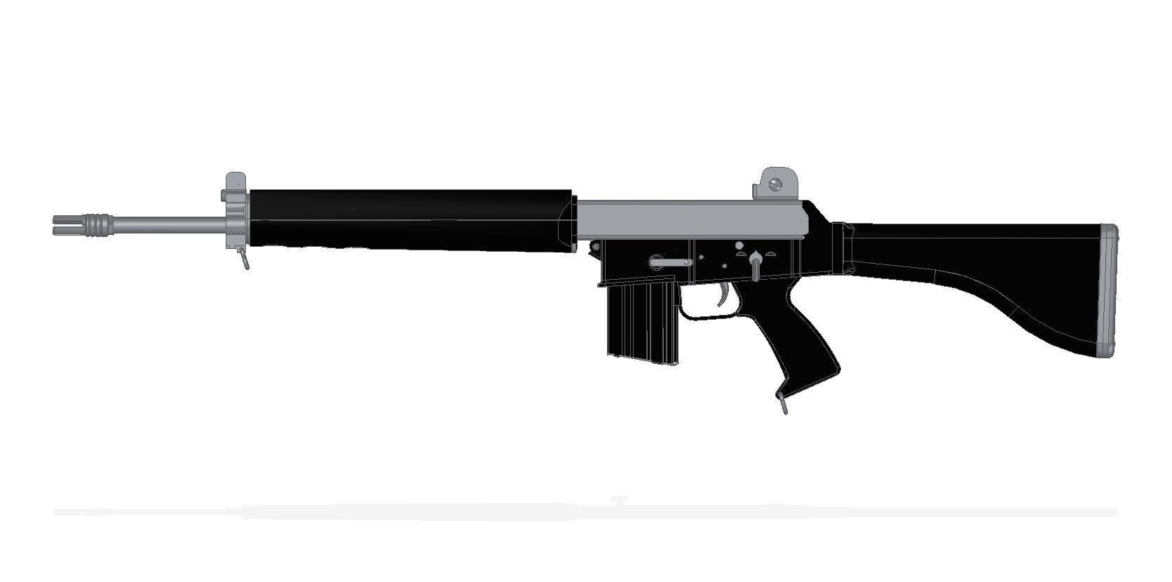 AR-180B ag rifle 3D model_6