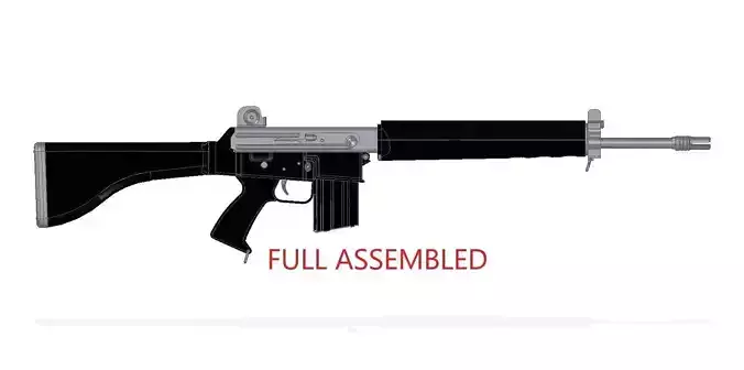 AR-180B ag rifle 3D model