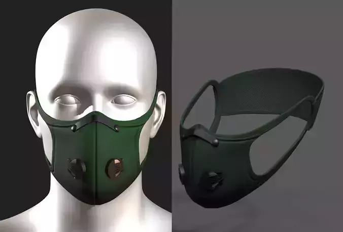 Gas mask fabric Green protection classic 