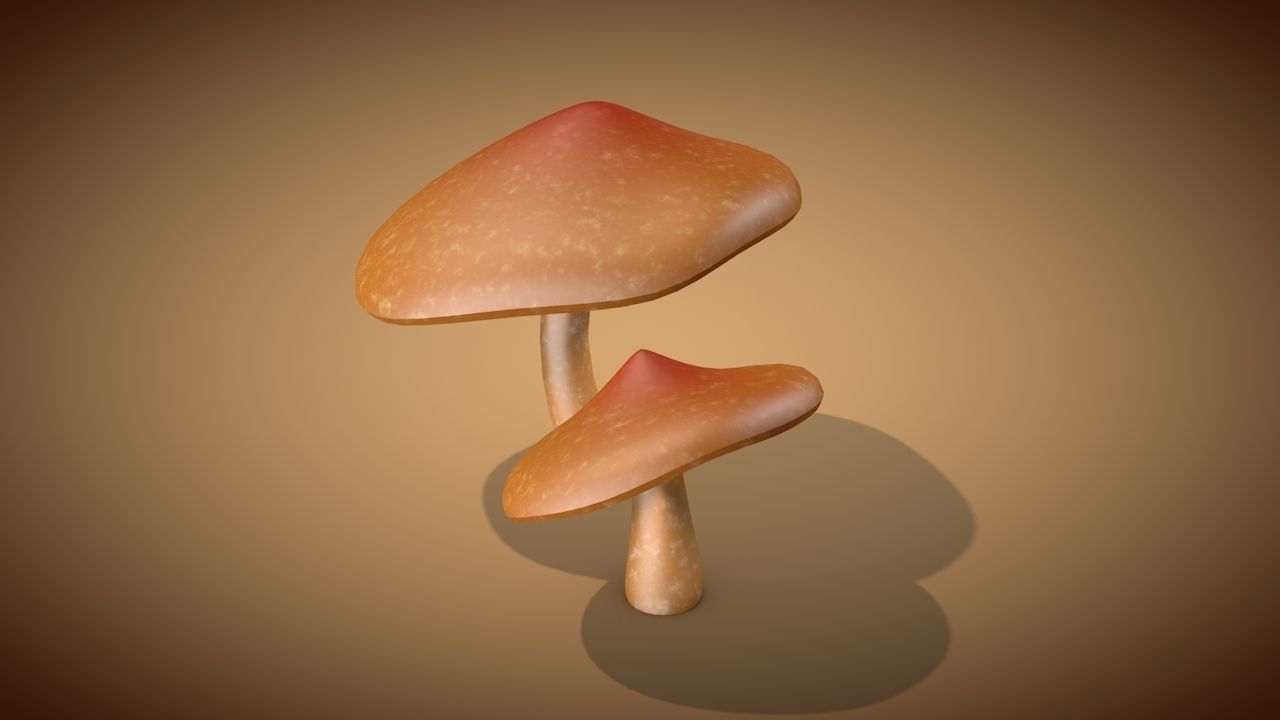 Mushrooms two 3D Model Collection_10