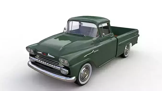 CHEVY 3100 APACHE PICKUP FLEETSIDE 1958 3D model