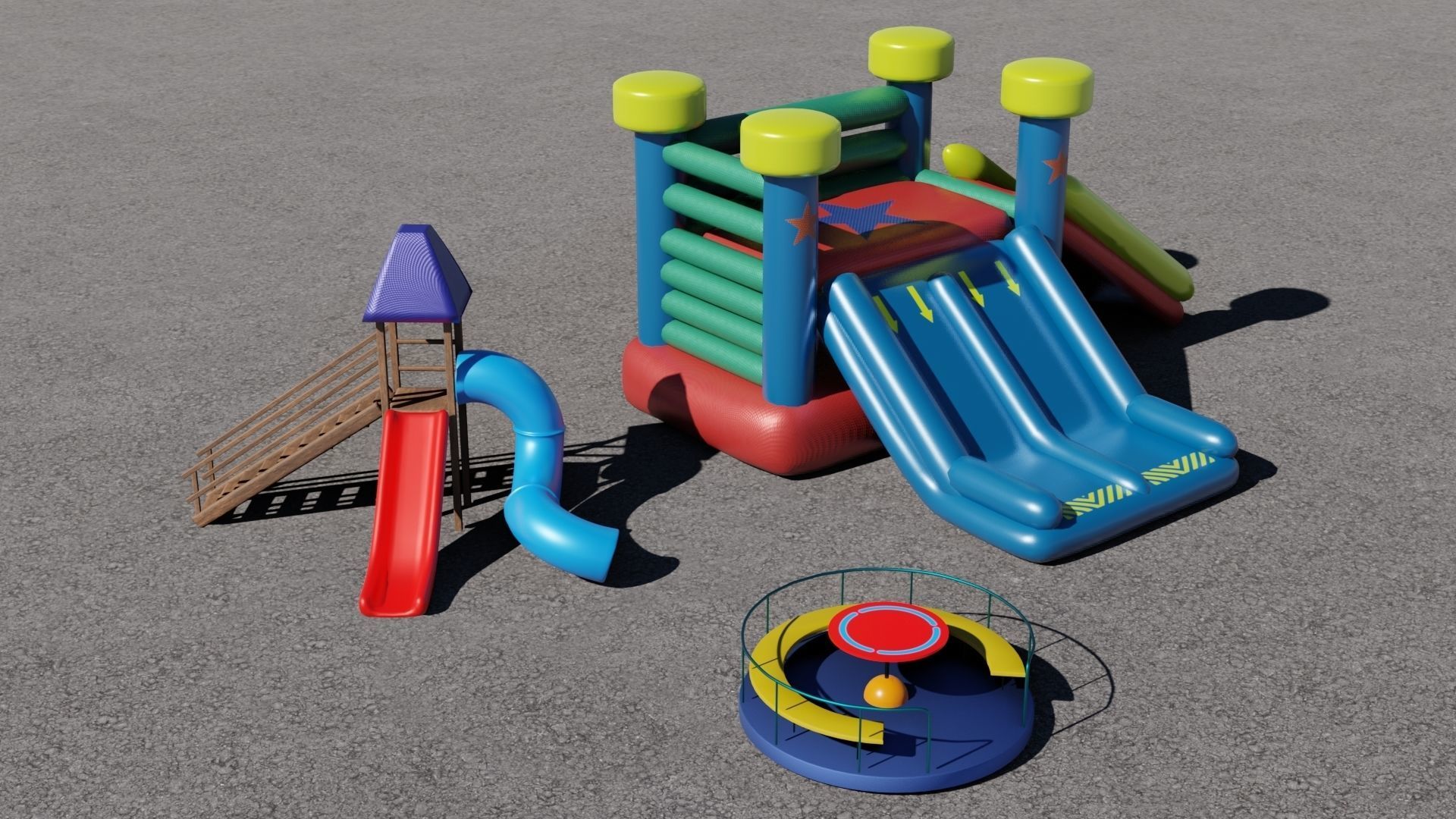 3 Rides 3D models 3D Model Collection_2