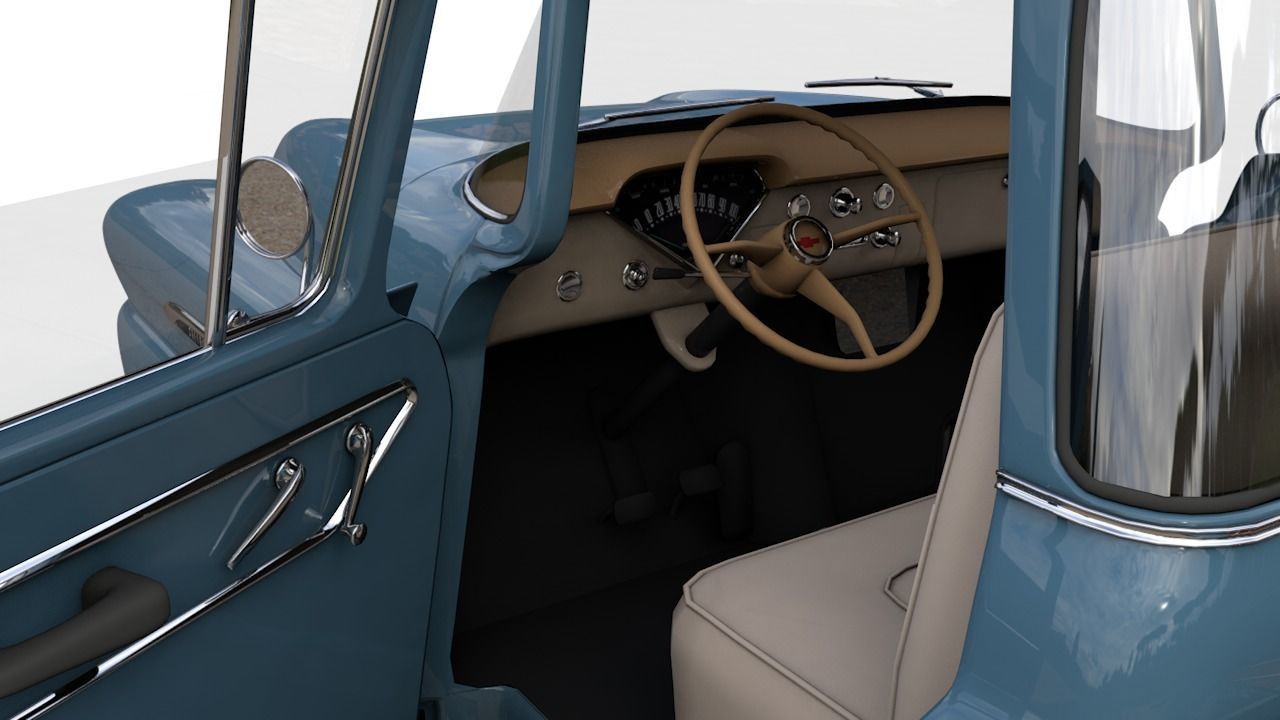 CHEVY 3100 APACHE PICKUP 1958 3D model_15