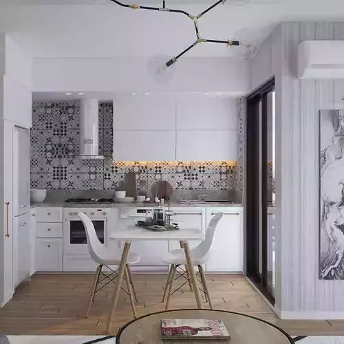Scandinavian Studio House 3D model
