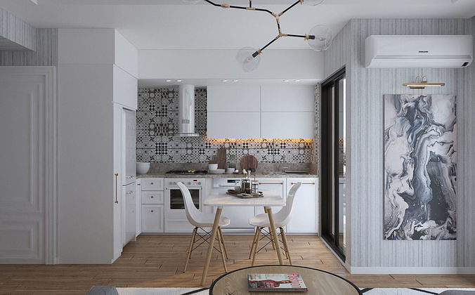 Scandinavian Studio House 3D model 3