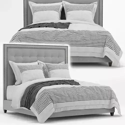 Arhaus felix tufted bed 3D model
