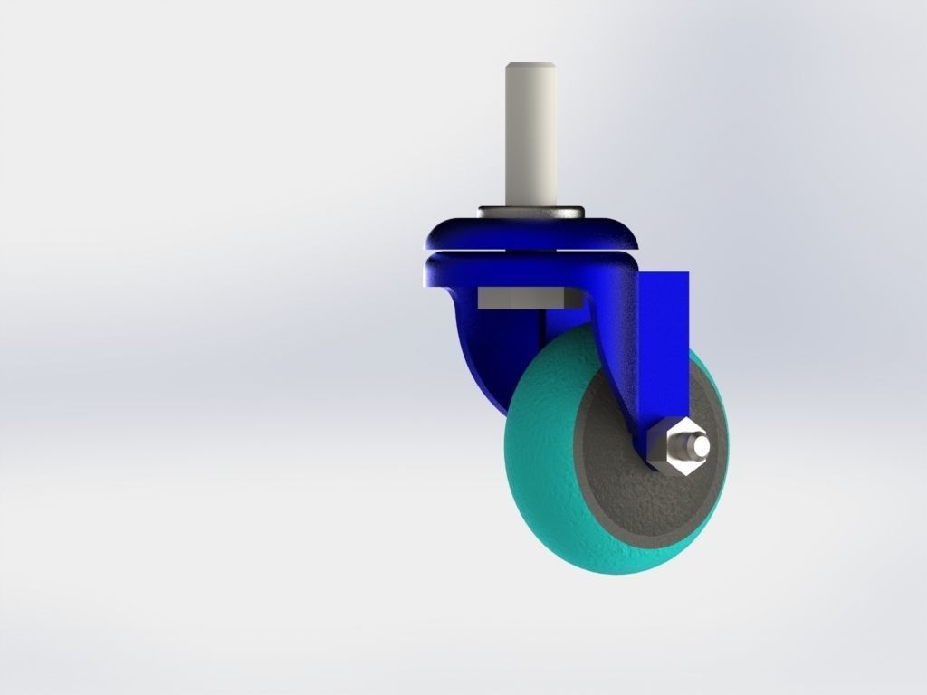 Caster Wheel Free 3D model_4