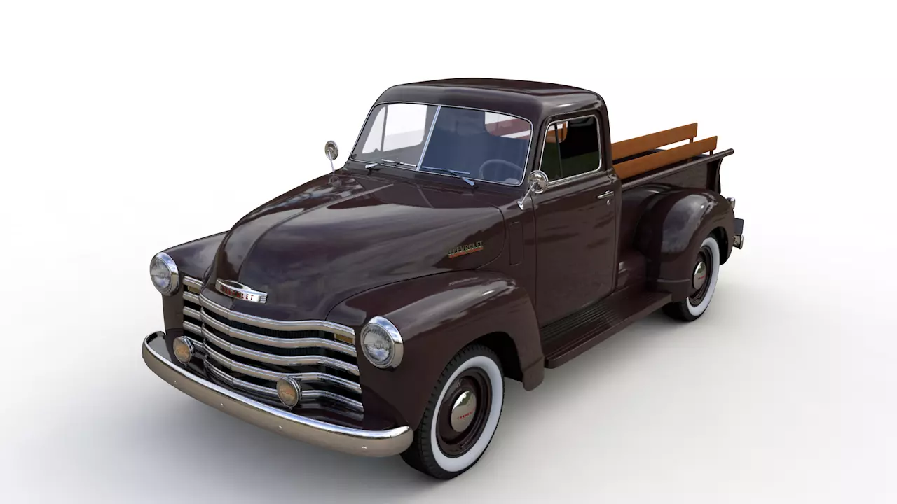 CHEVY 3100 PICKUP 1951 3D model_0