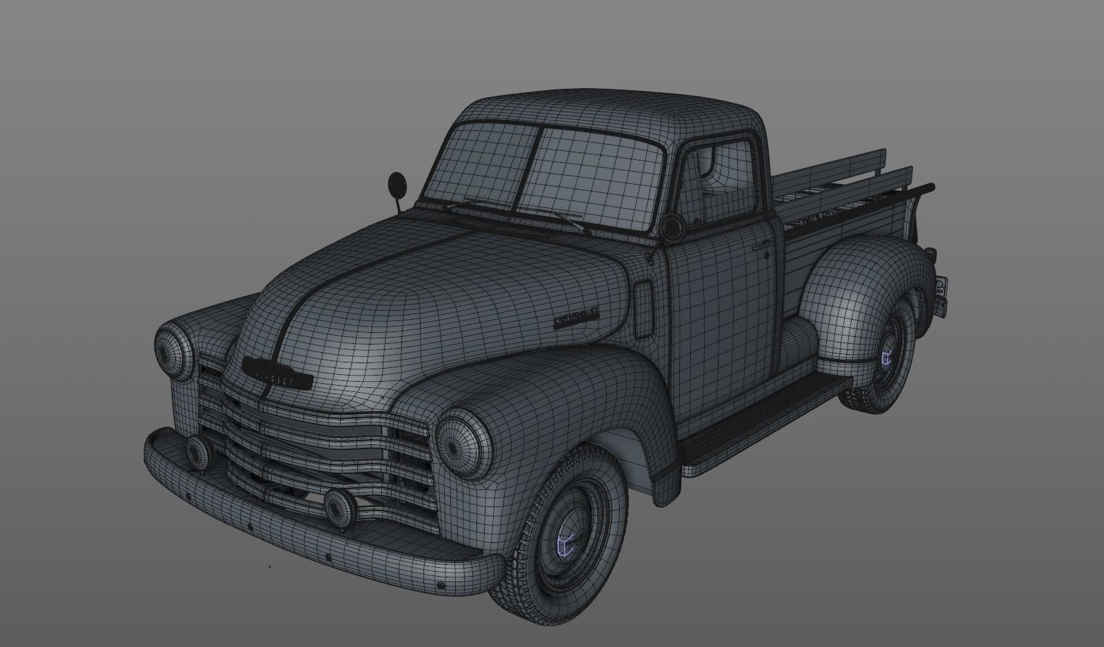 CHEVY 3100 PICKUP 1951 3D model_14