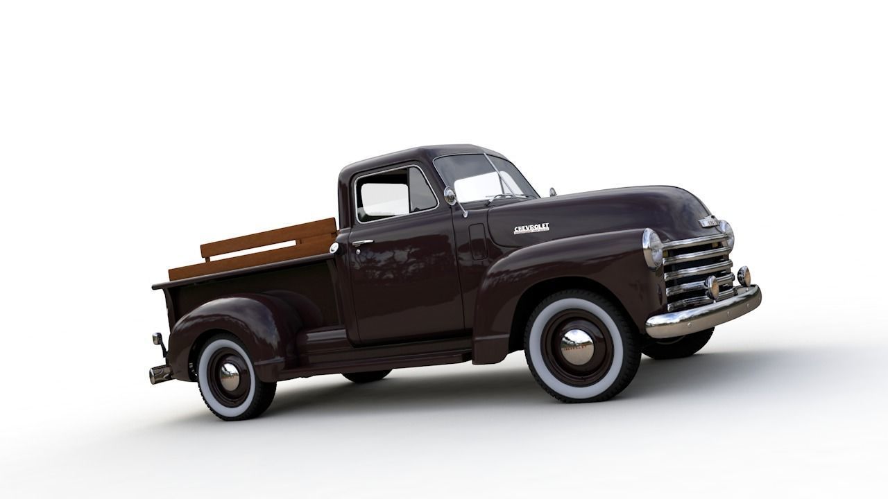 CHEVY 3100 PICKUP 1951 3D model_5