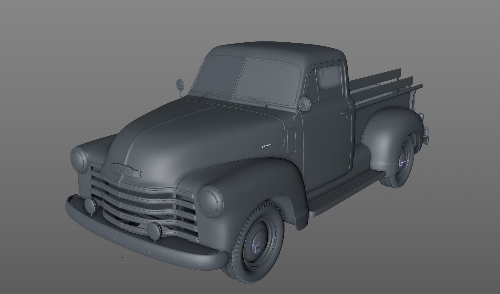 CHEVY 3100 PICKUP 1951 3D model_13