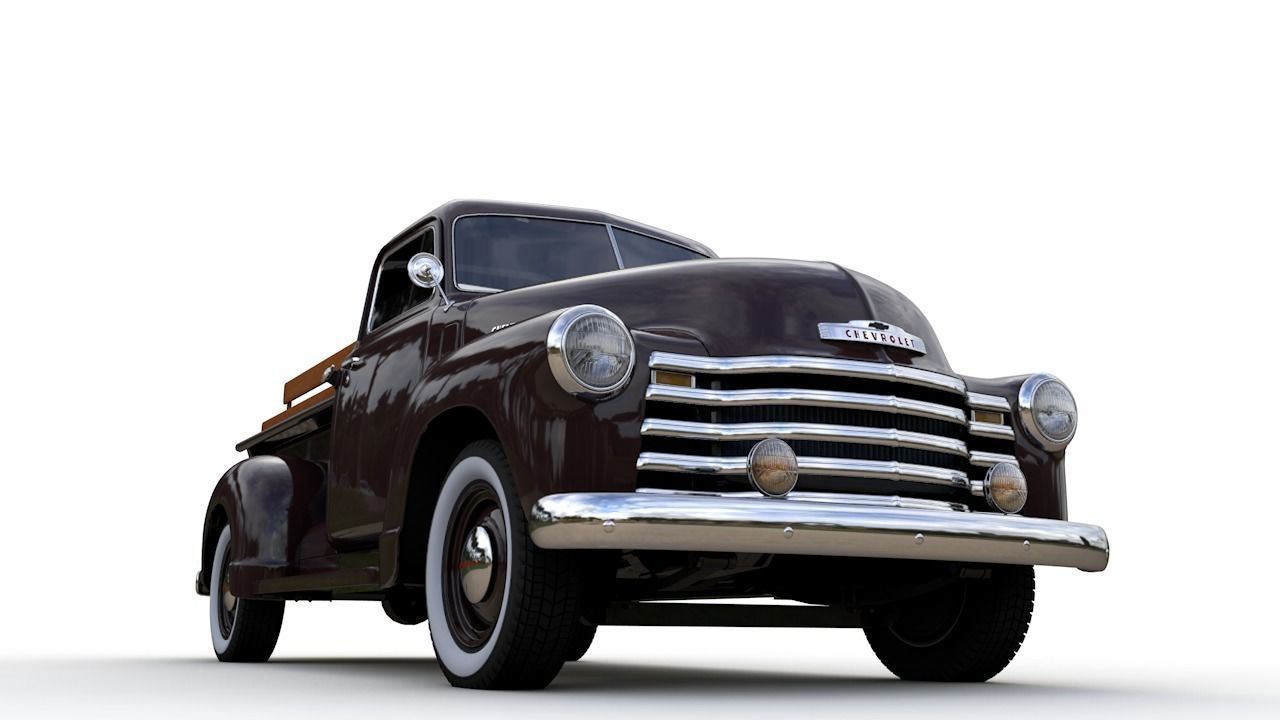 CHEVY 3100 PICKUP 1951 3D model_4