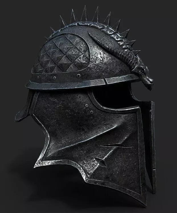 Inquisitors Helmet 3D model_0