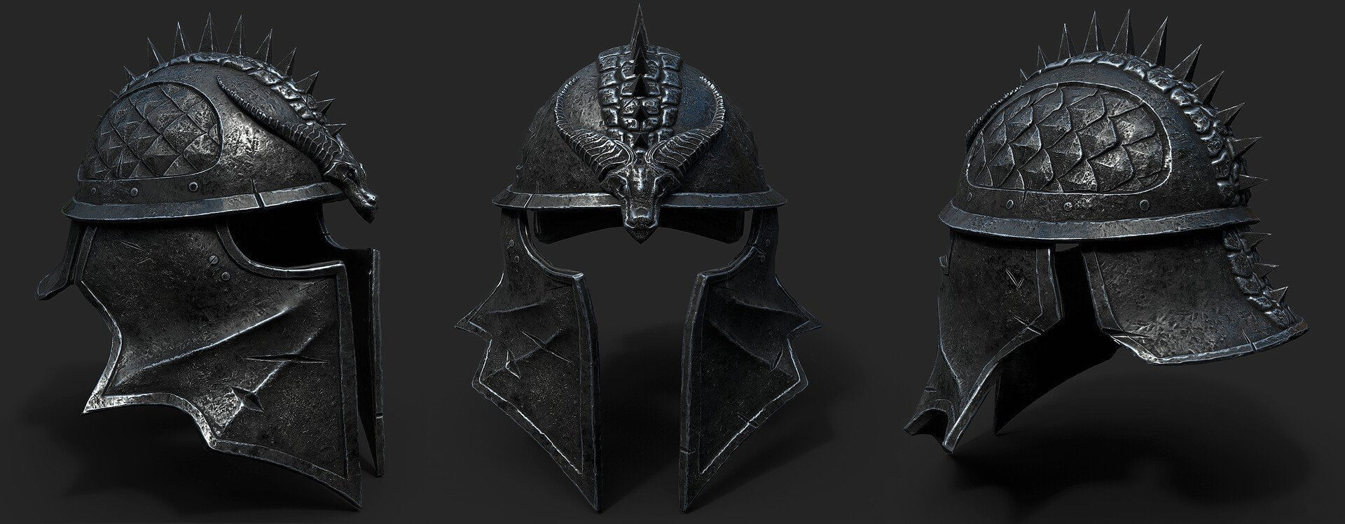 Inquisitors Helmet 3D model_3