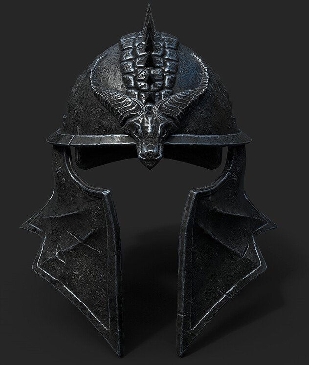 Inquisitors Helmet 3D model_1