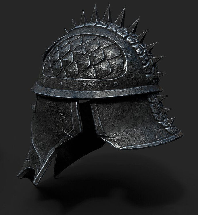 Inquisitors Helmet 3D model_2