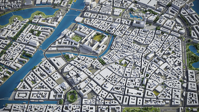 Copenhagen Low-poly 3D model 5