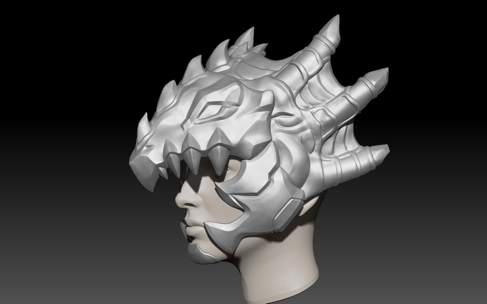 Mercy Dragoon Helmet 3D print Model Overwatch 3D print model_7