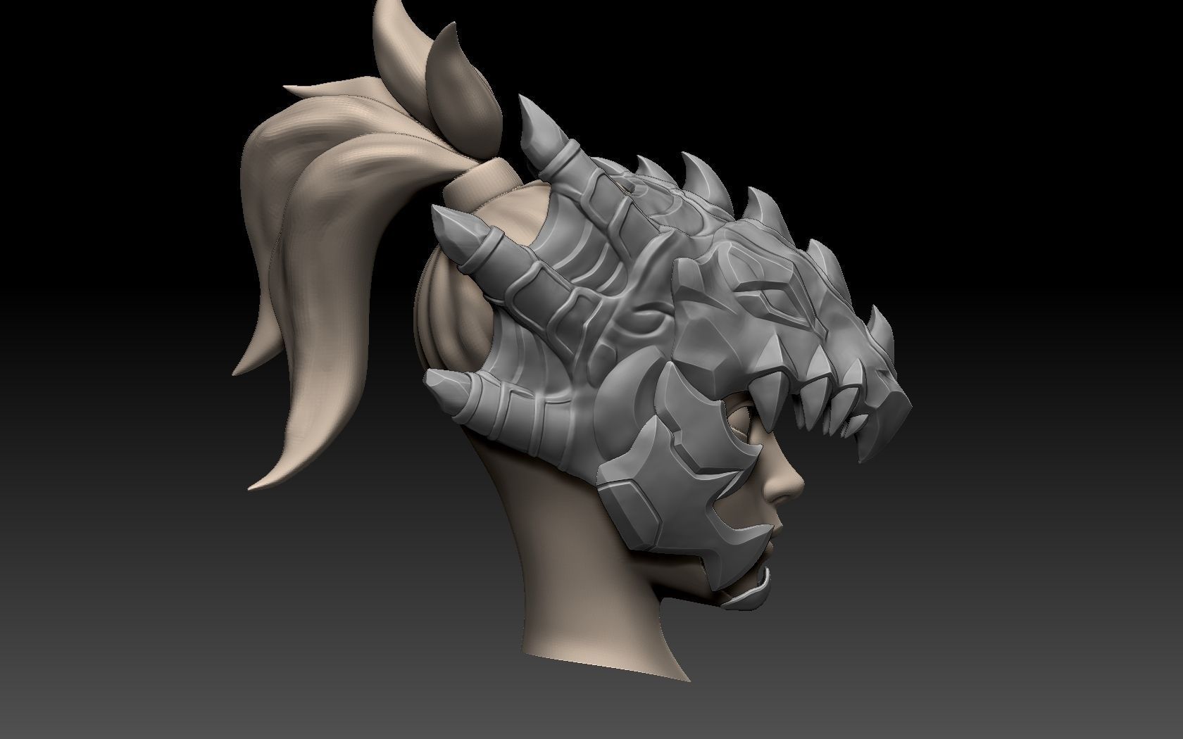 Mercy Dragoon Helmet 3D print Model Overwatch 3D print model_4
