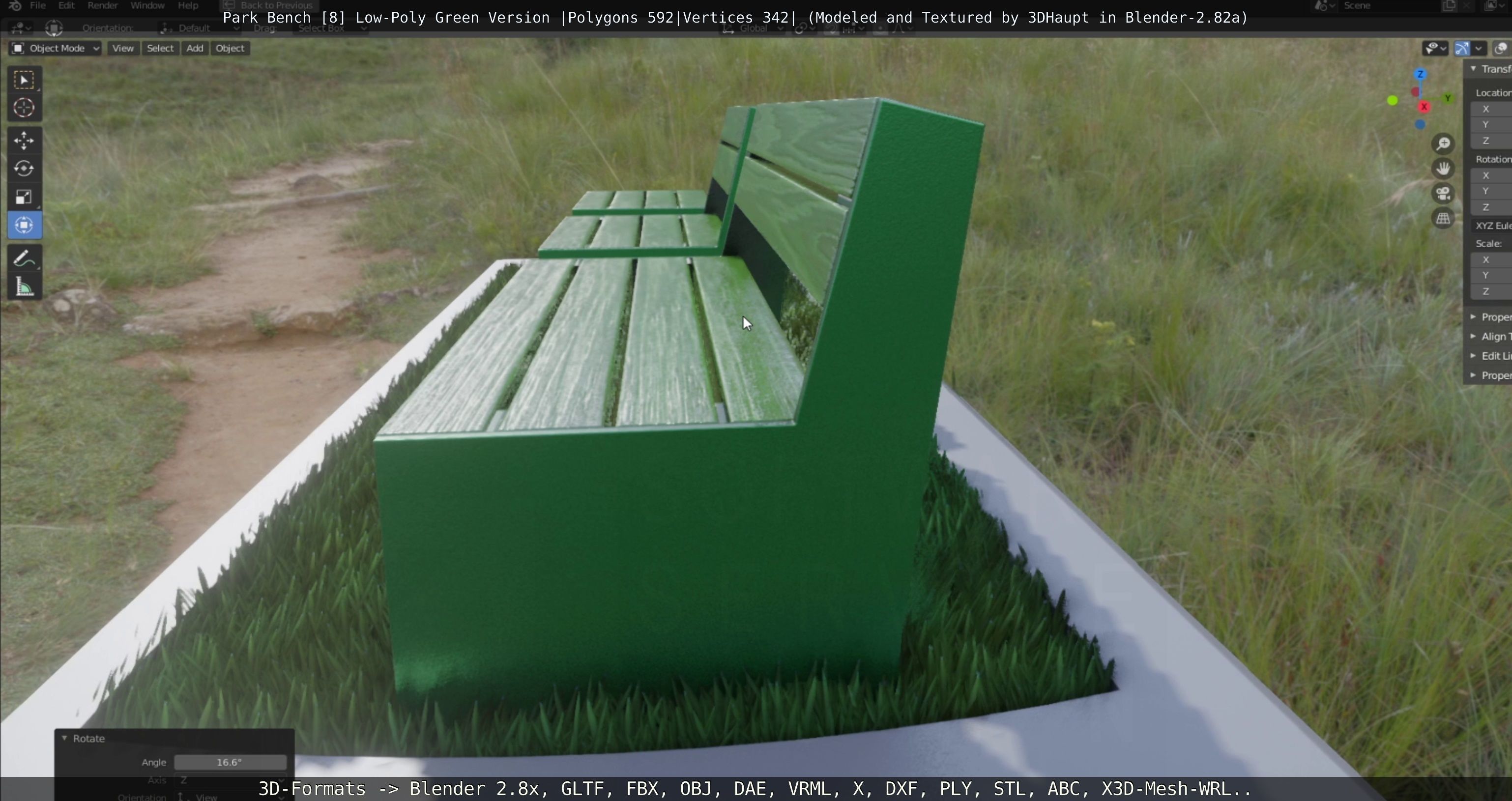 Park Bench -8- 3D Model Collection_68