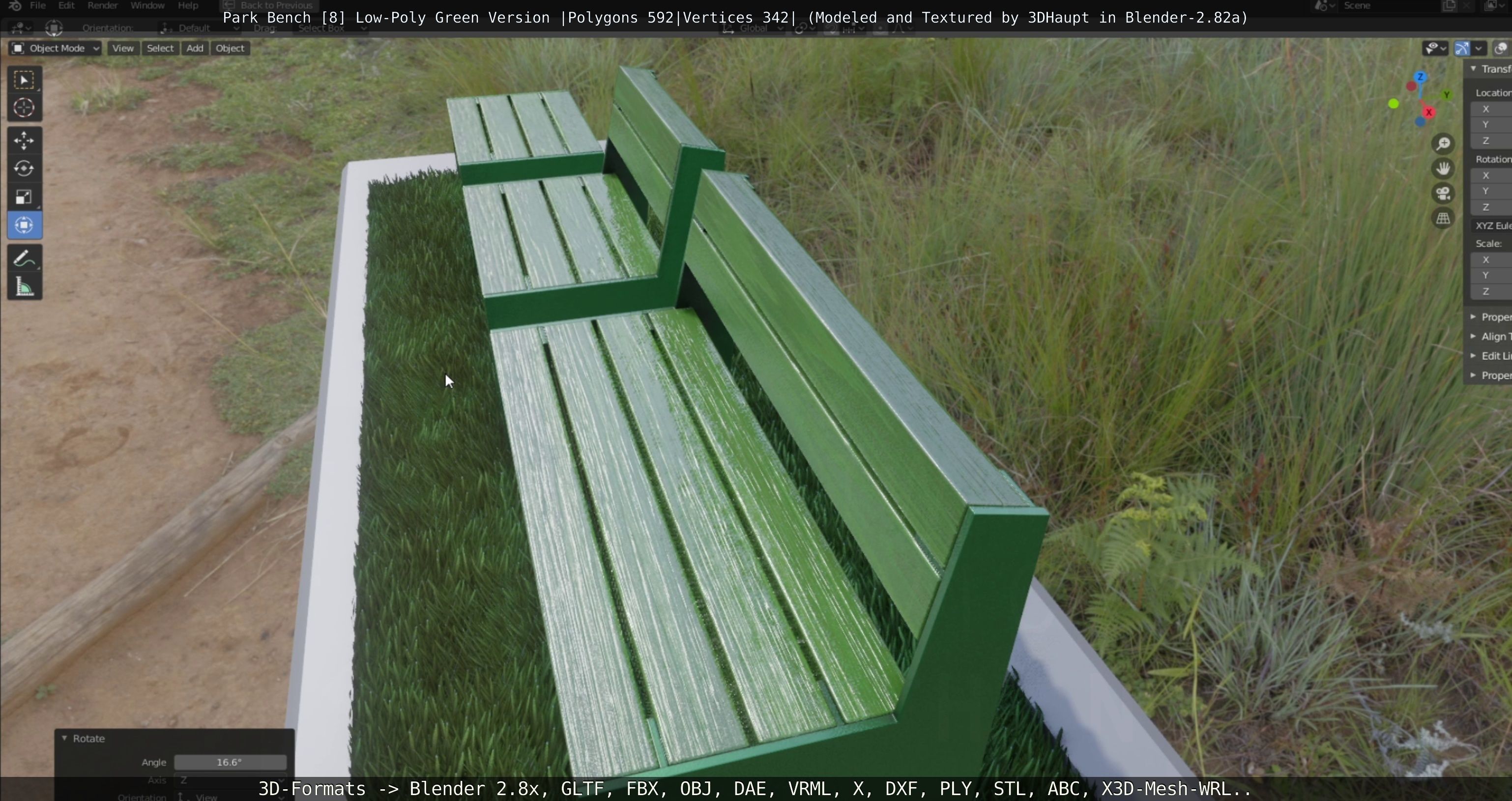 Park Bench -8- 3D Model Collection_31