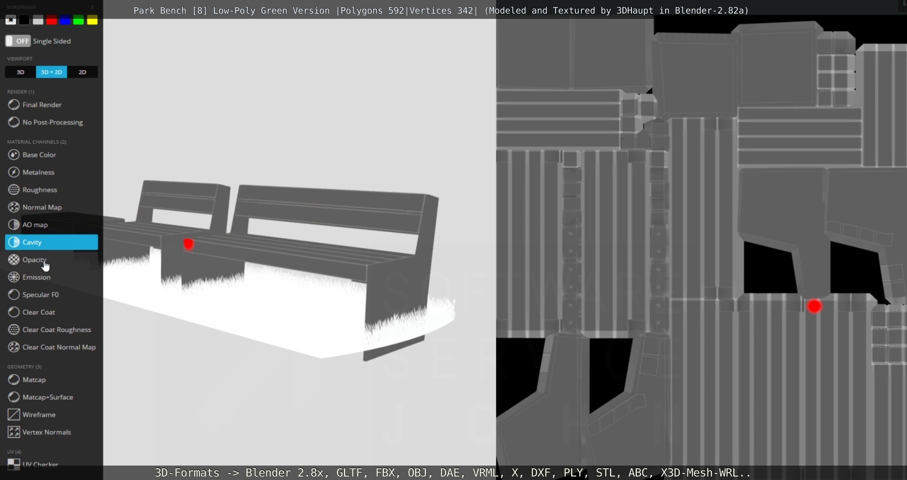 Park Bench -8- 3D Model Collection_61