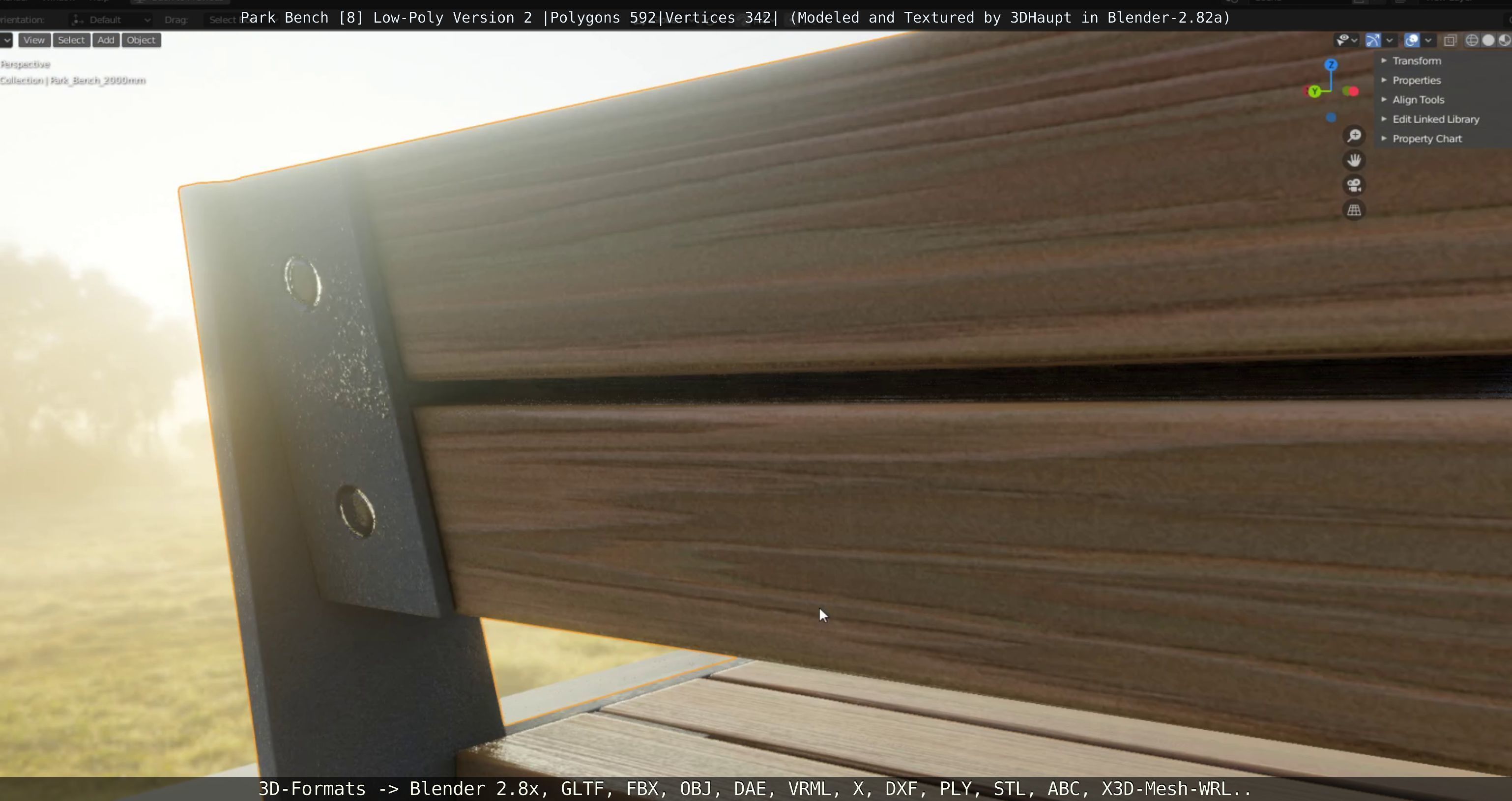 Park Bench -8- 3D Model Collection_82