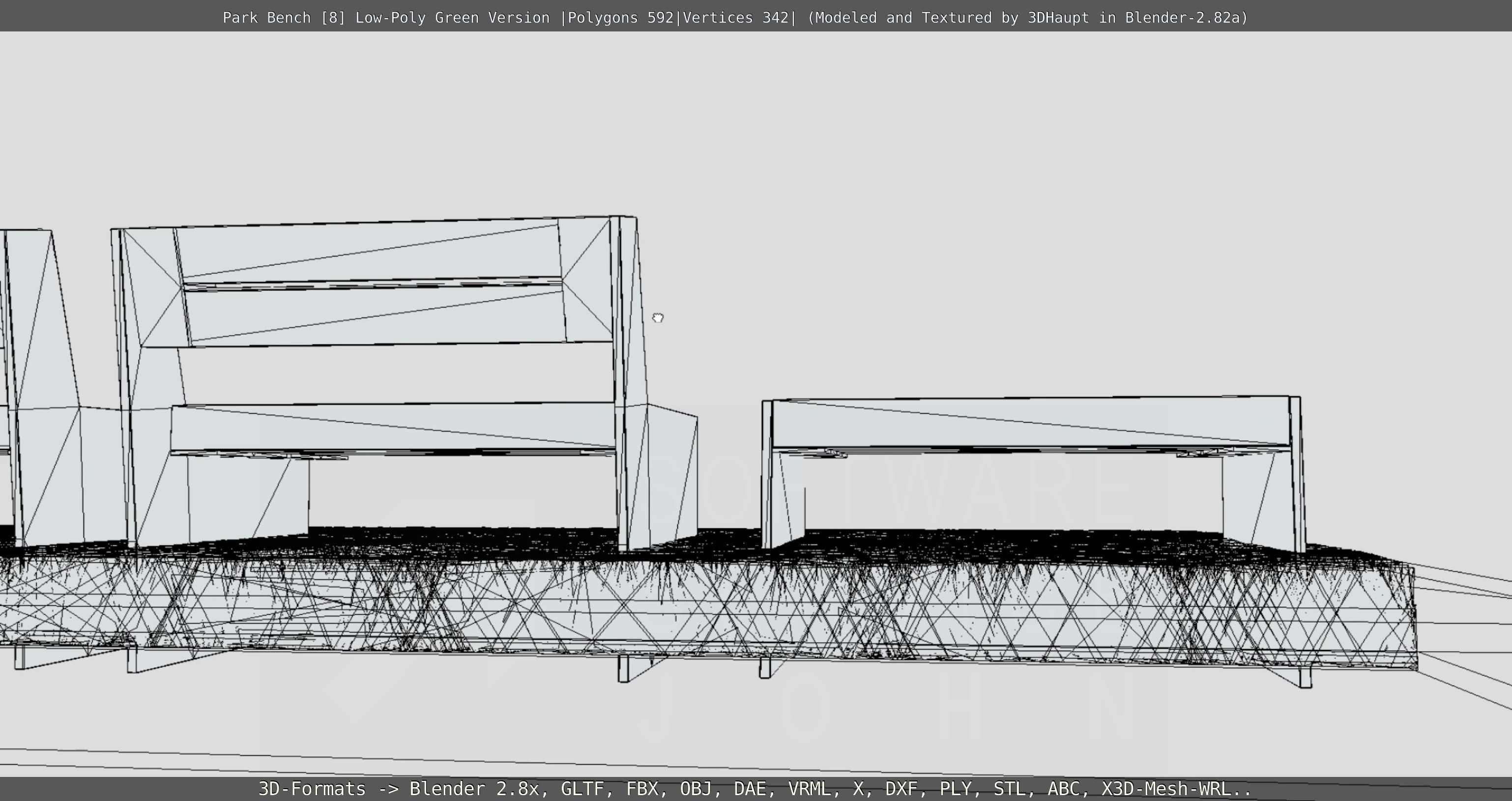 Park Bench -8- 3D Model Collection_32