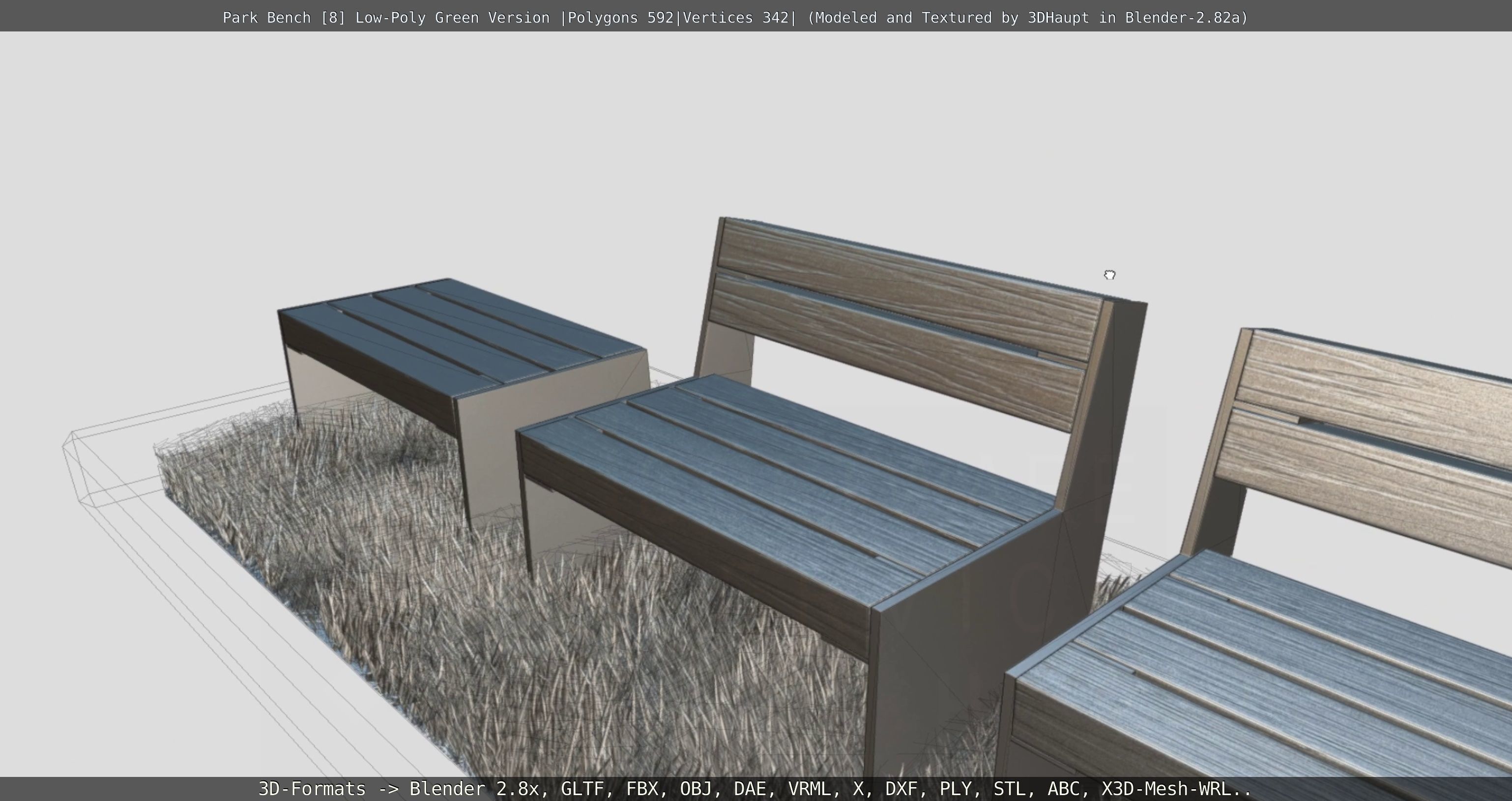 Park Bench -8- 3D Model Collection_28