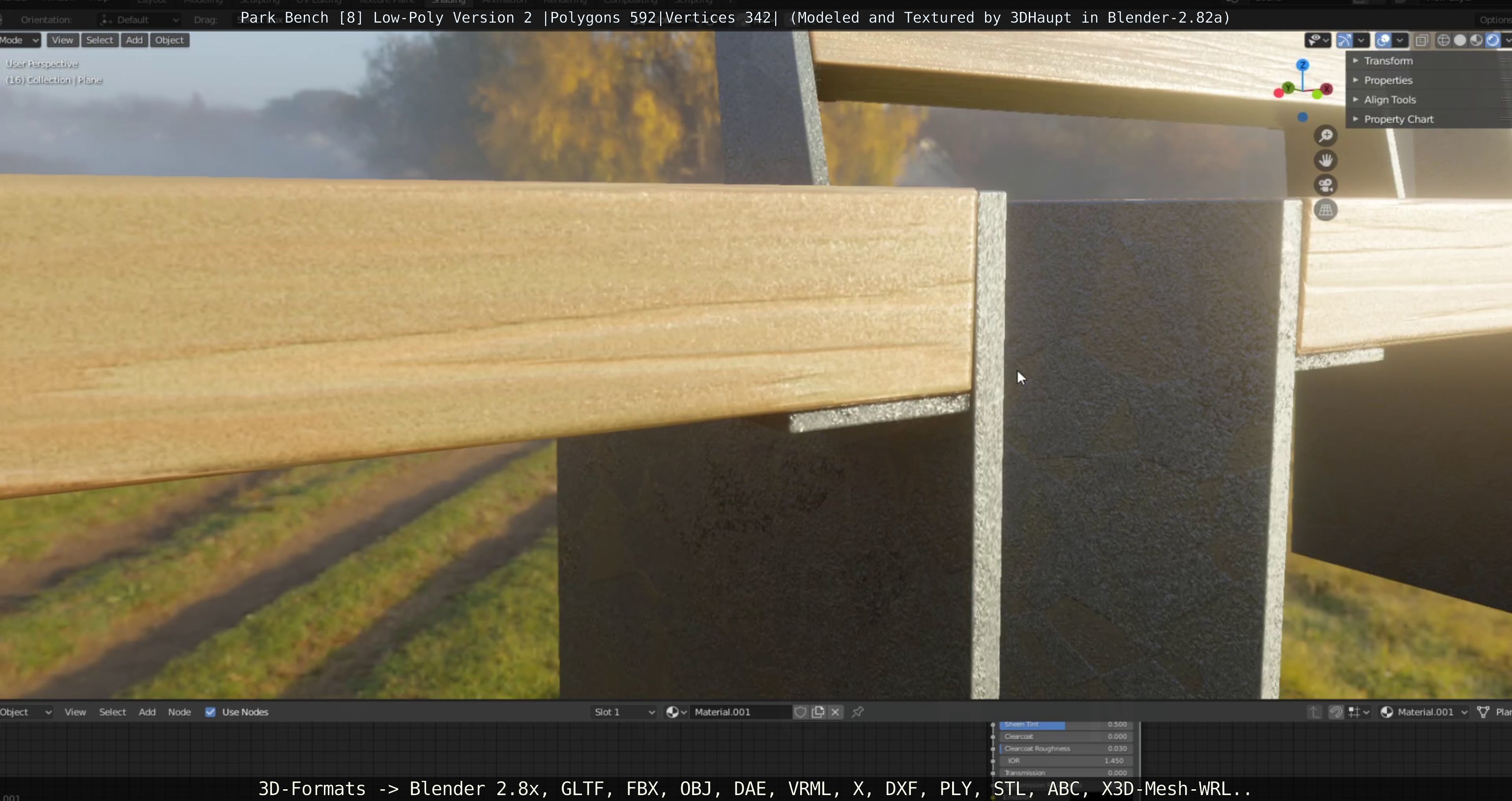 Park Bench -8- 3D Model Collection_37