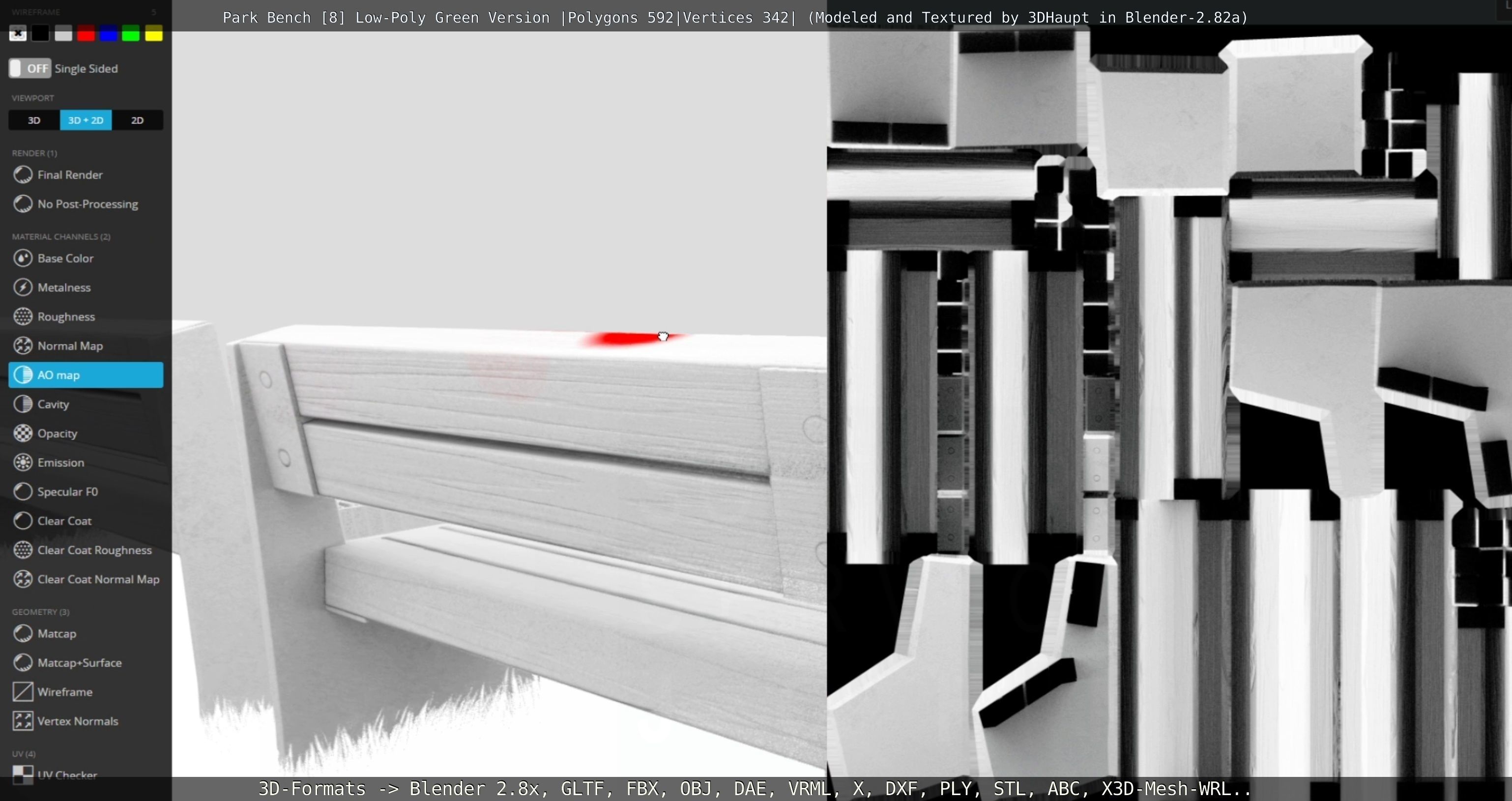 Park Bench -8- 3D Model Collection_64