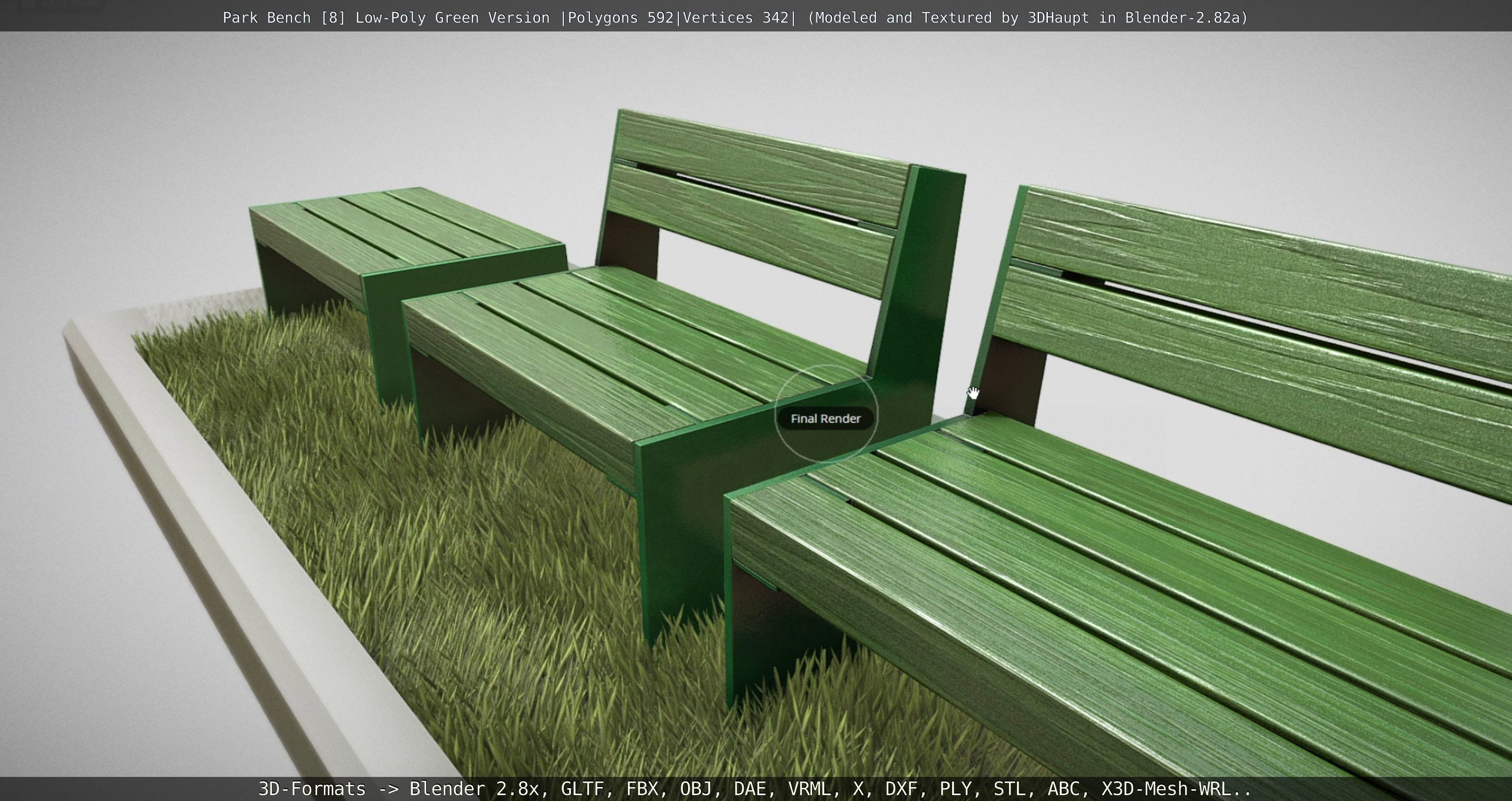 Park Bench -8- 3D Model Collection_55