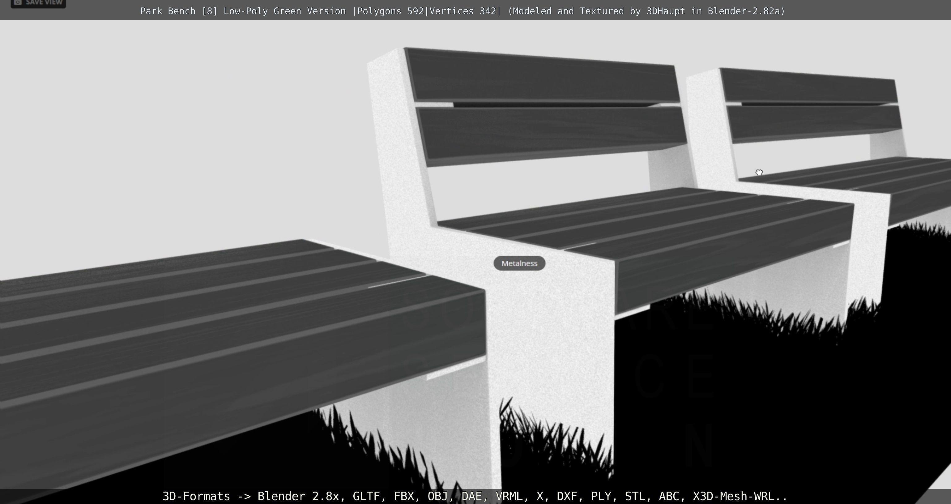 Park Bench -8- 3D Model Collection_46