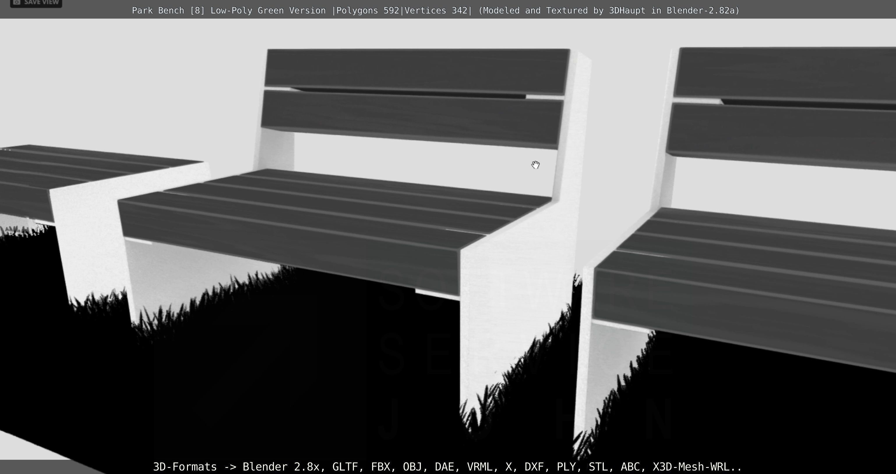Park Bench -8- 3D Model Collection_47