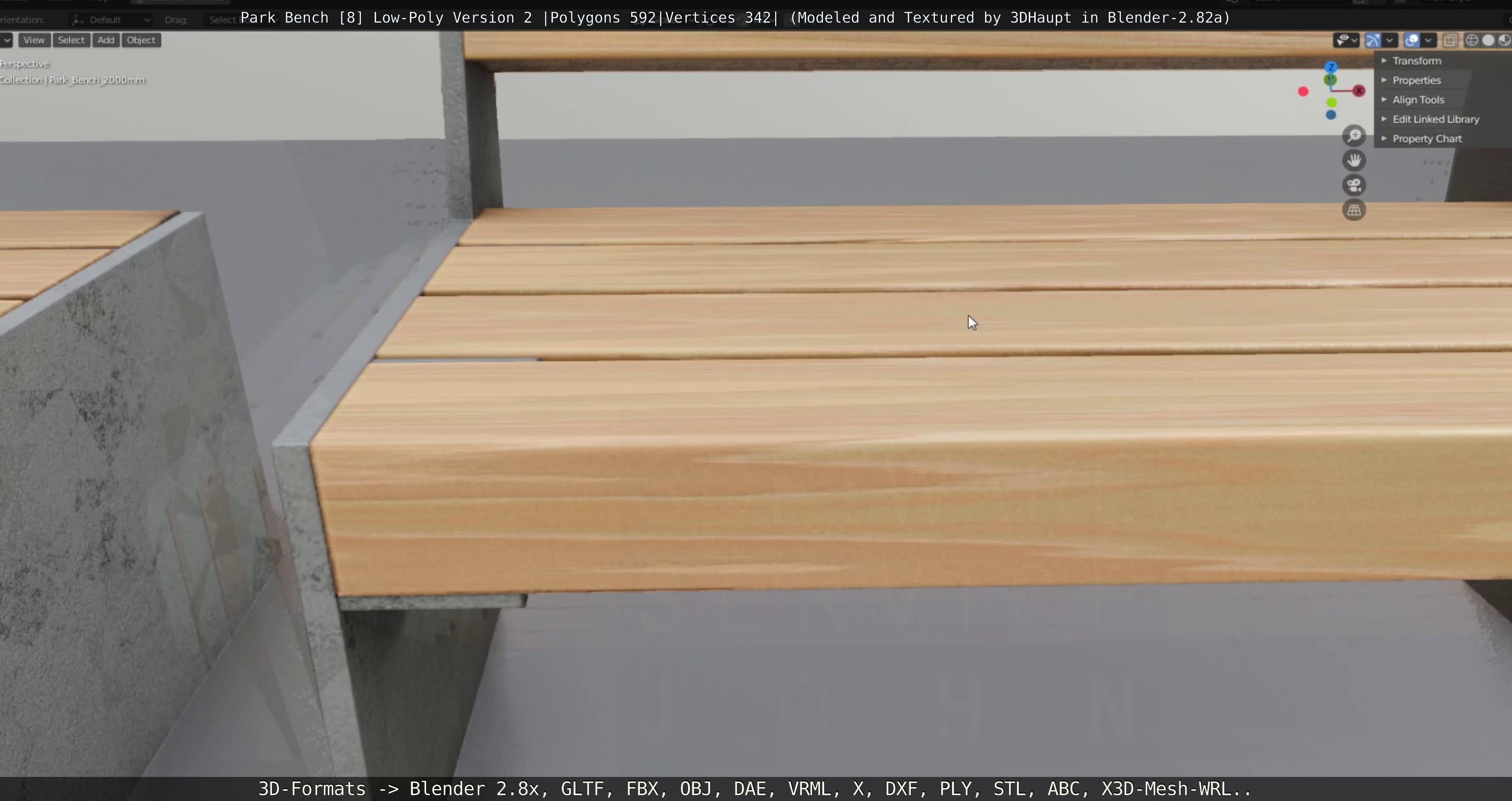Park Bench -8- 3D Model Collection_84