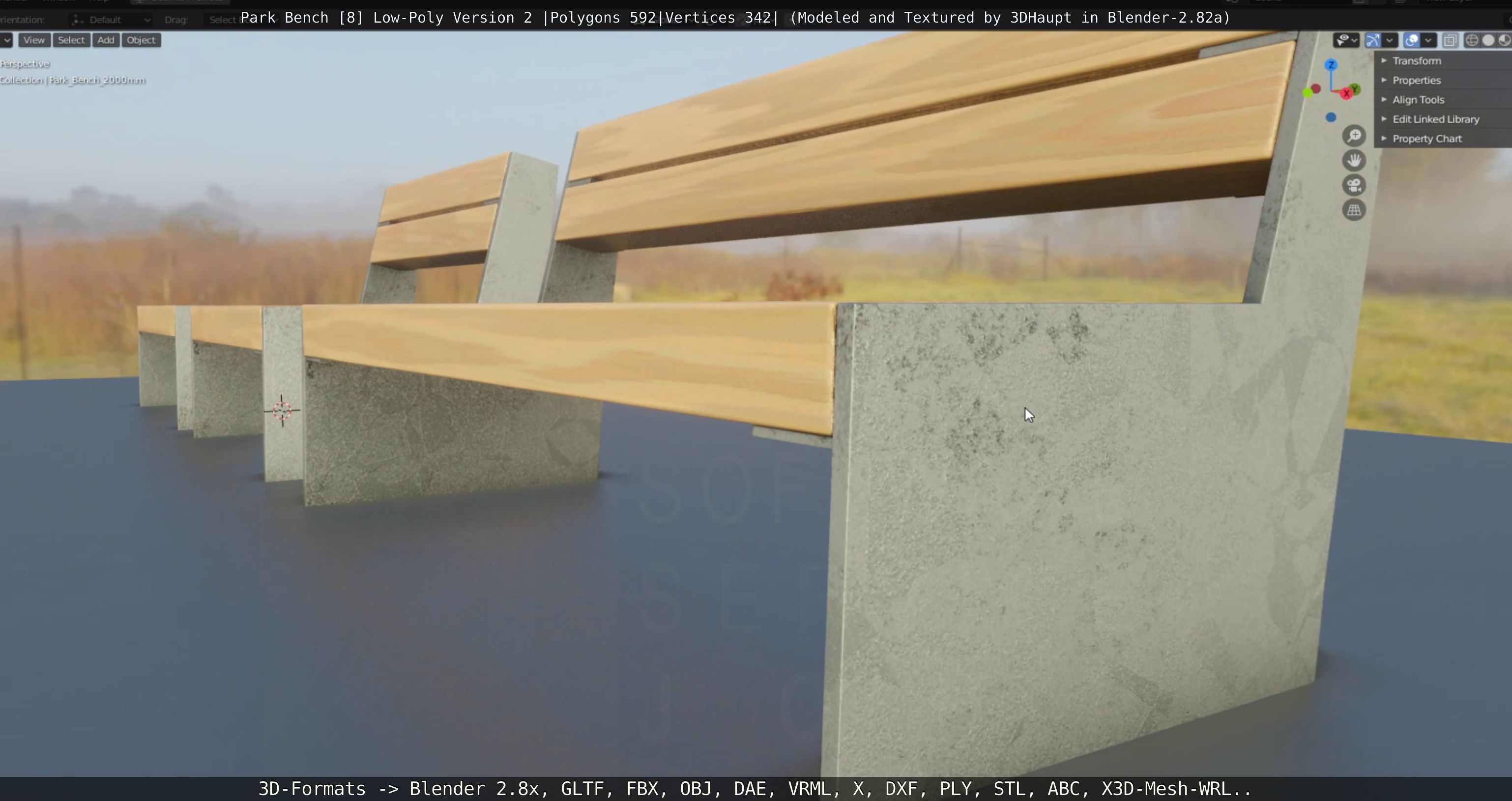 Park Bench -8- 3D Model Collection_78