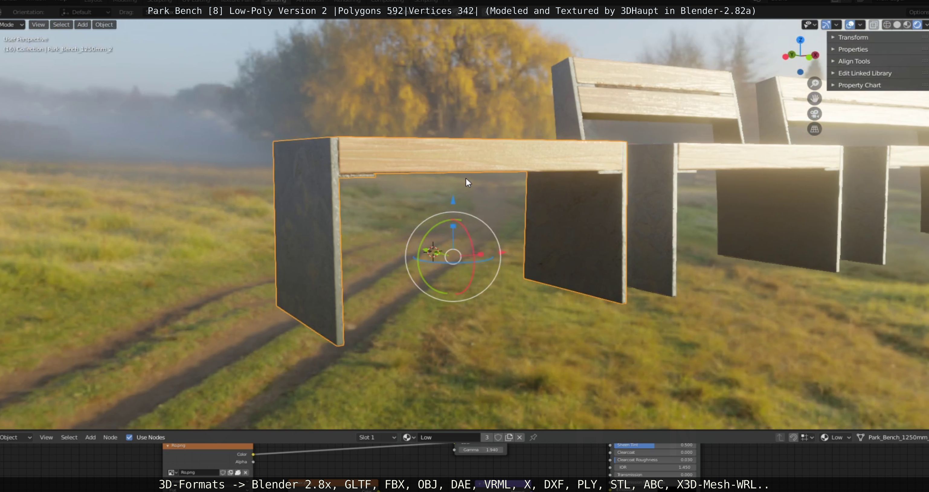 Park Bench -8- 3D Model Collection_41