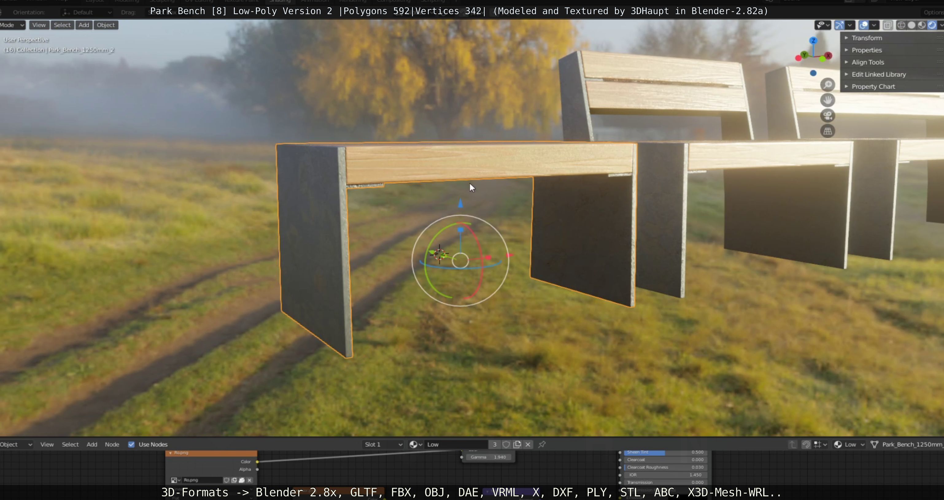 Park Bench -8- 3D Model Collection_38