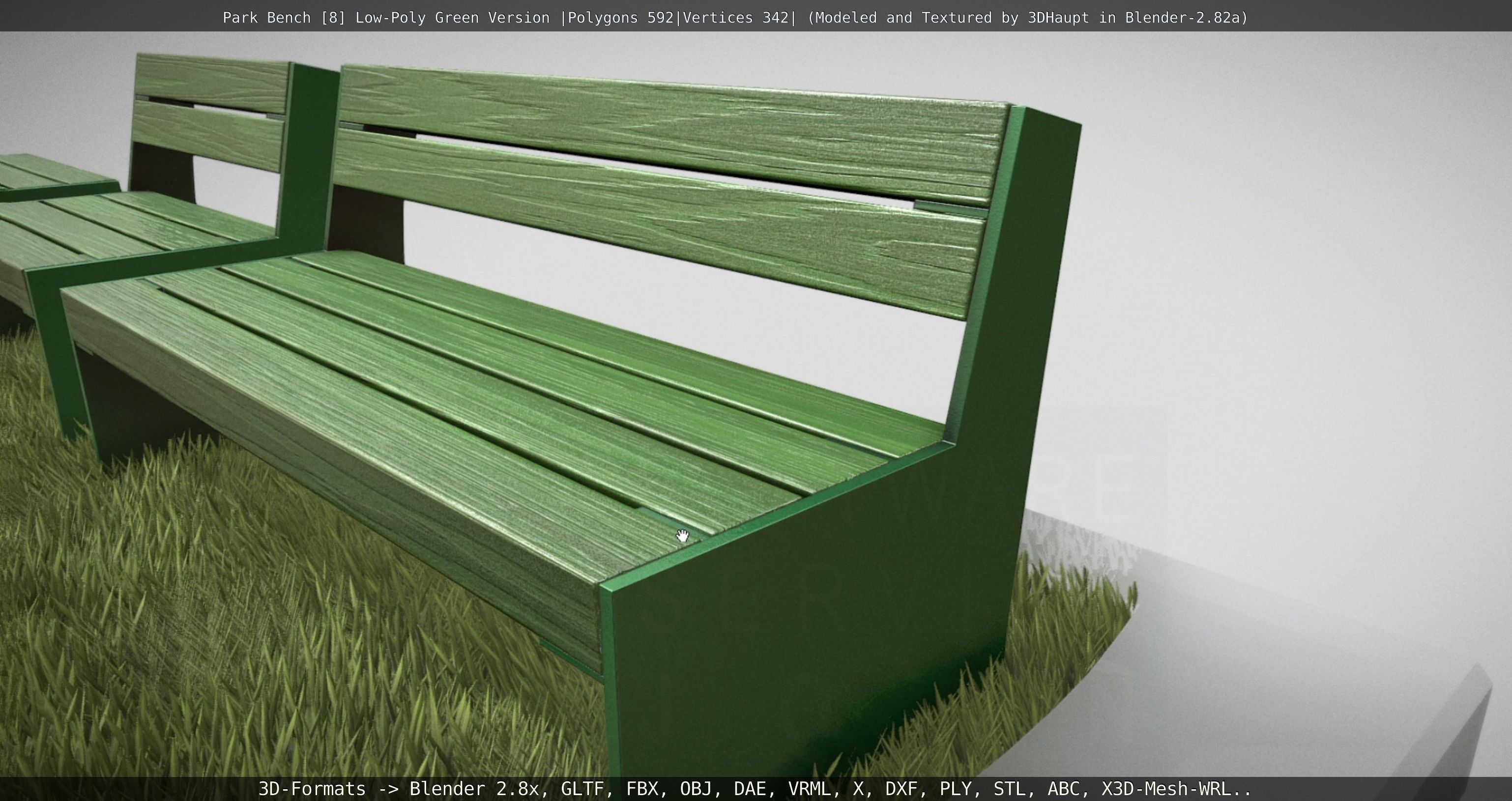 Park Bench -8- 3D Model Collection_58