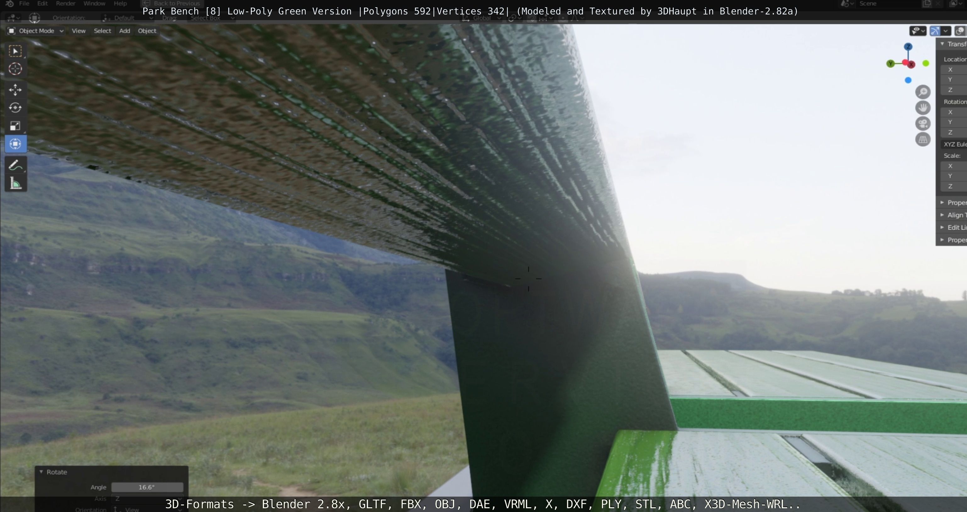 Park Bench -8- 3D Model Collection_24