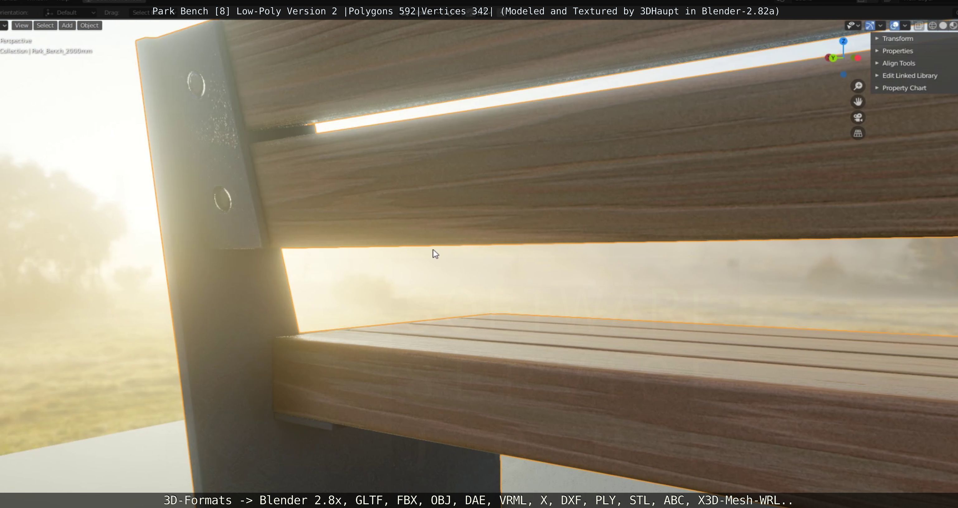 Park Bench -8- 3D Model Collection_81