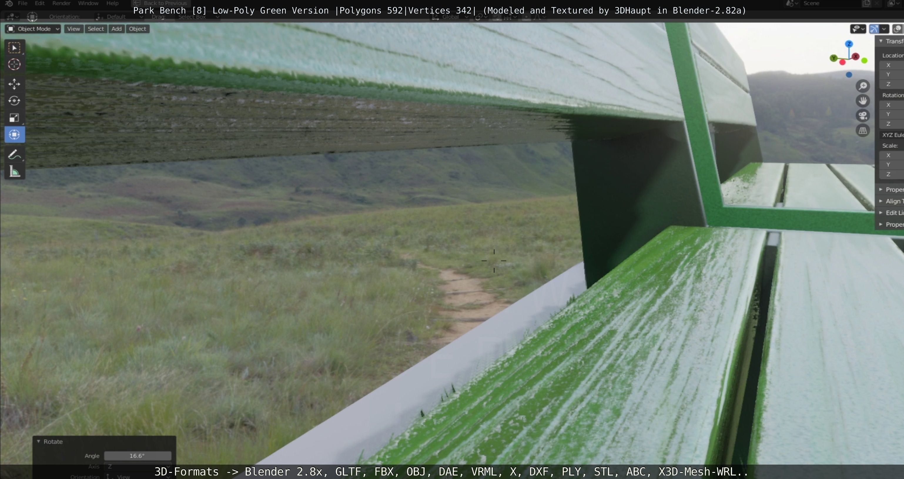 Park Bench -8- 3D Model Collection_20