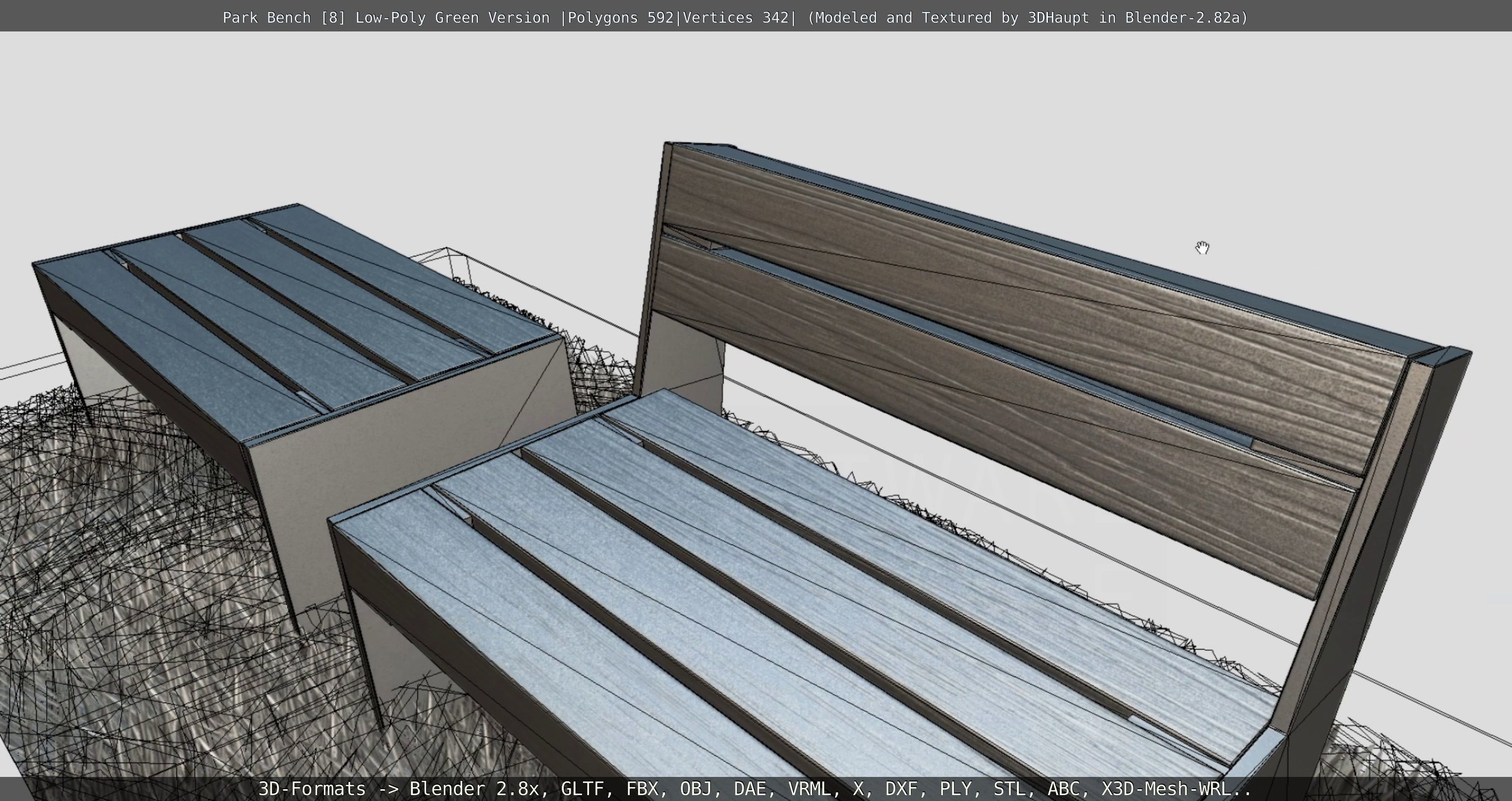 Park Bench -8- 3D Model Collection_30