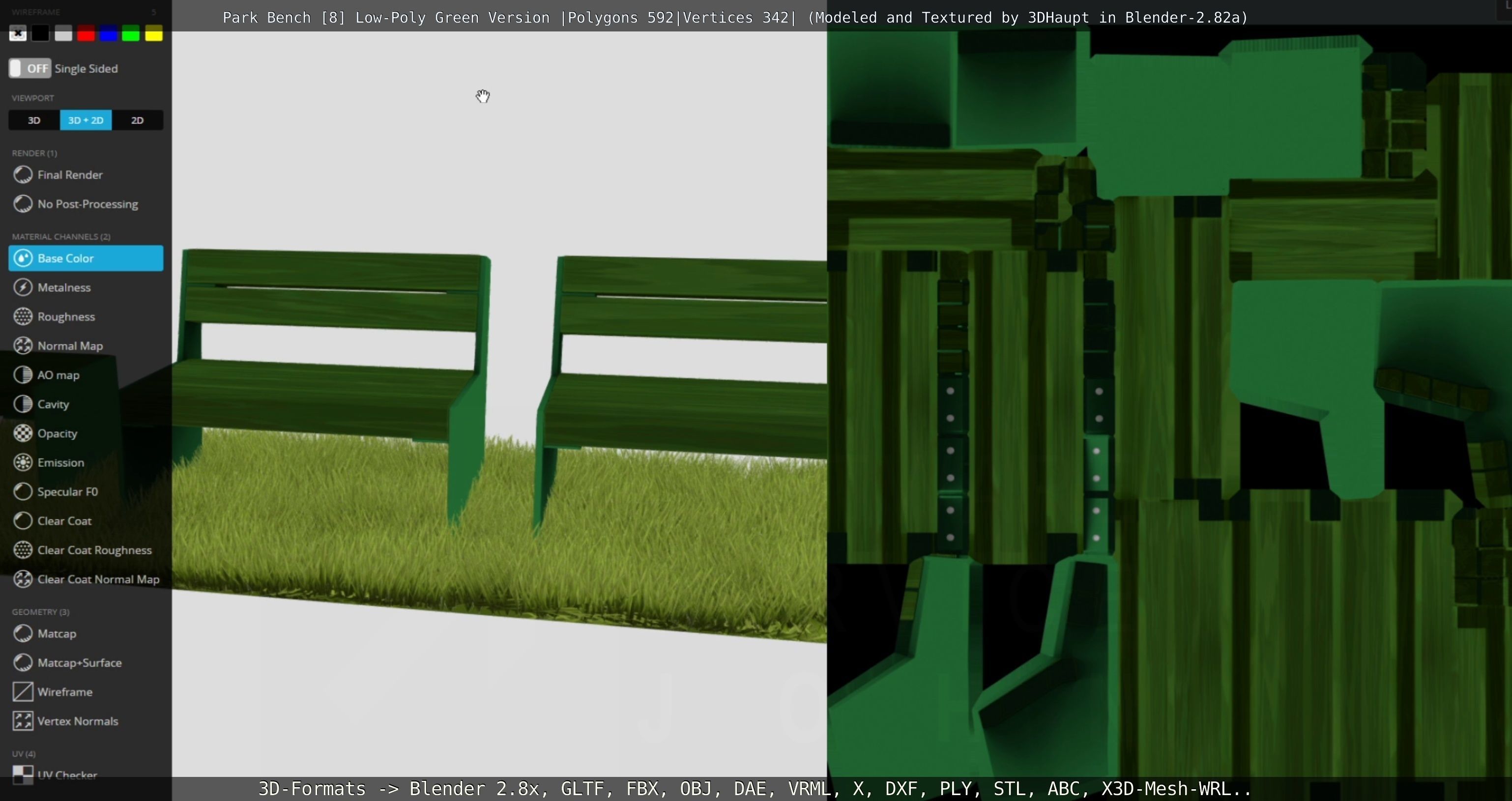 Park Bench -8- 3D Model Collection_57