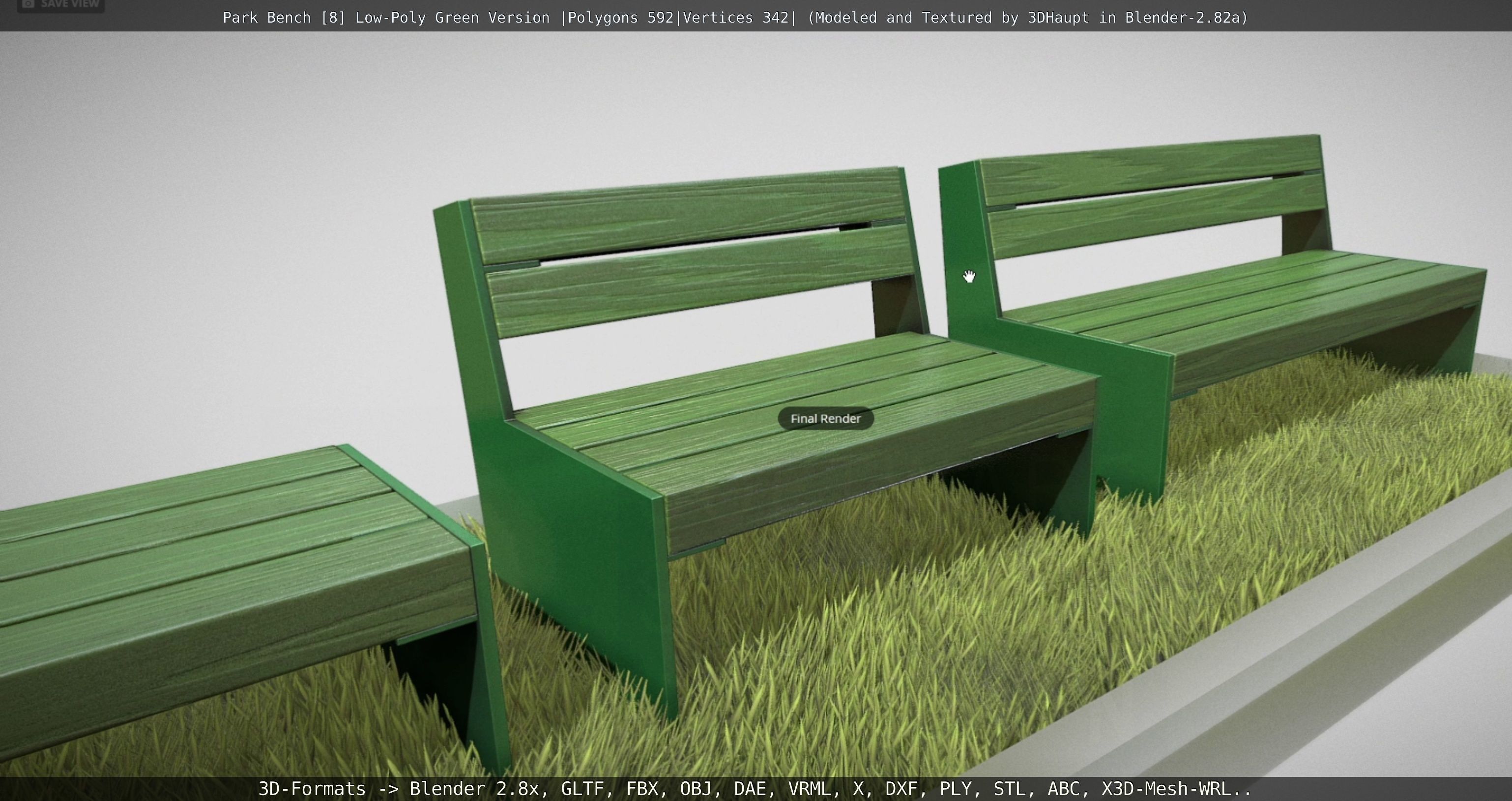 Park Bench -8- 3D Model Collection_51