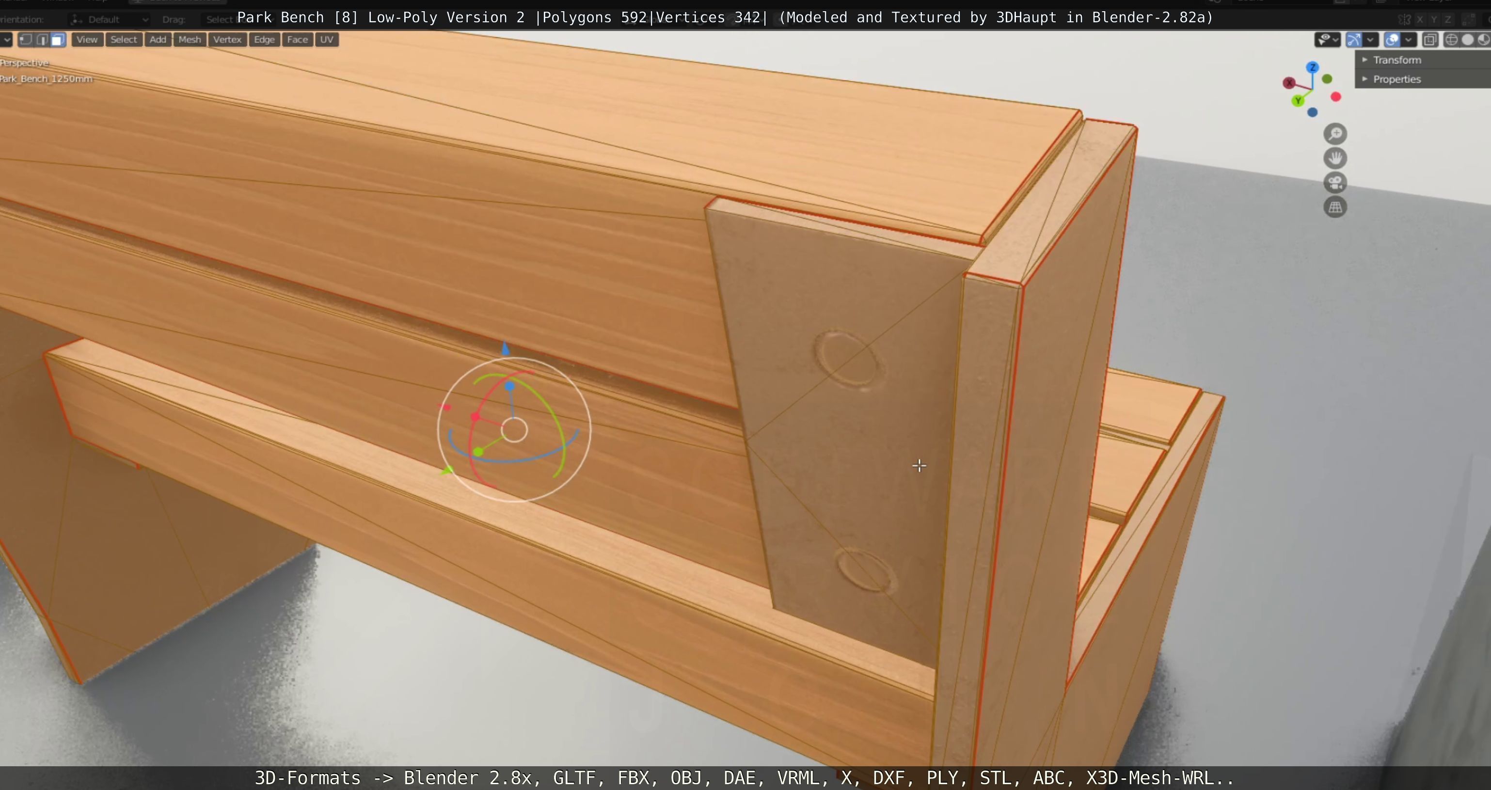 Park Bench -8- 3D Model Collection_88