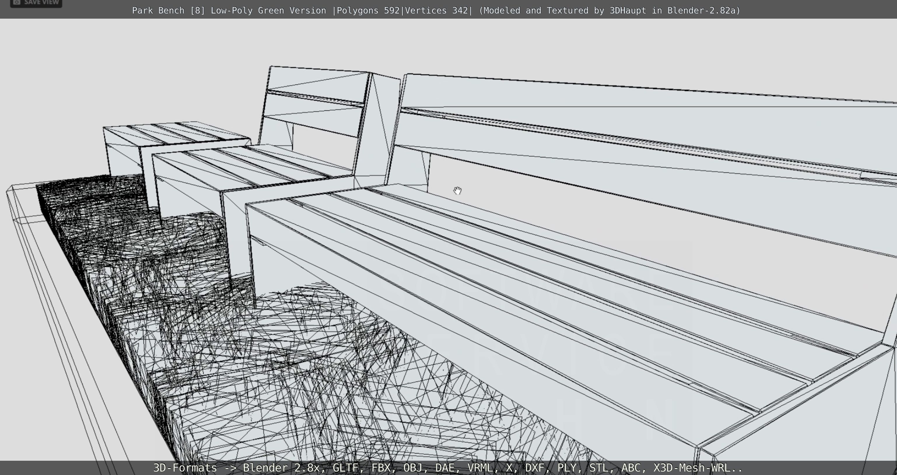 Park Bench -8- 3D Model Collection_43