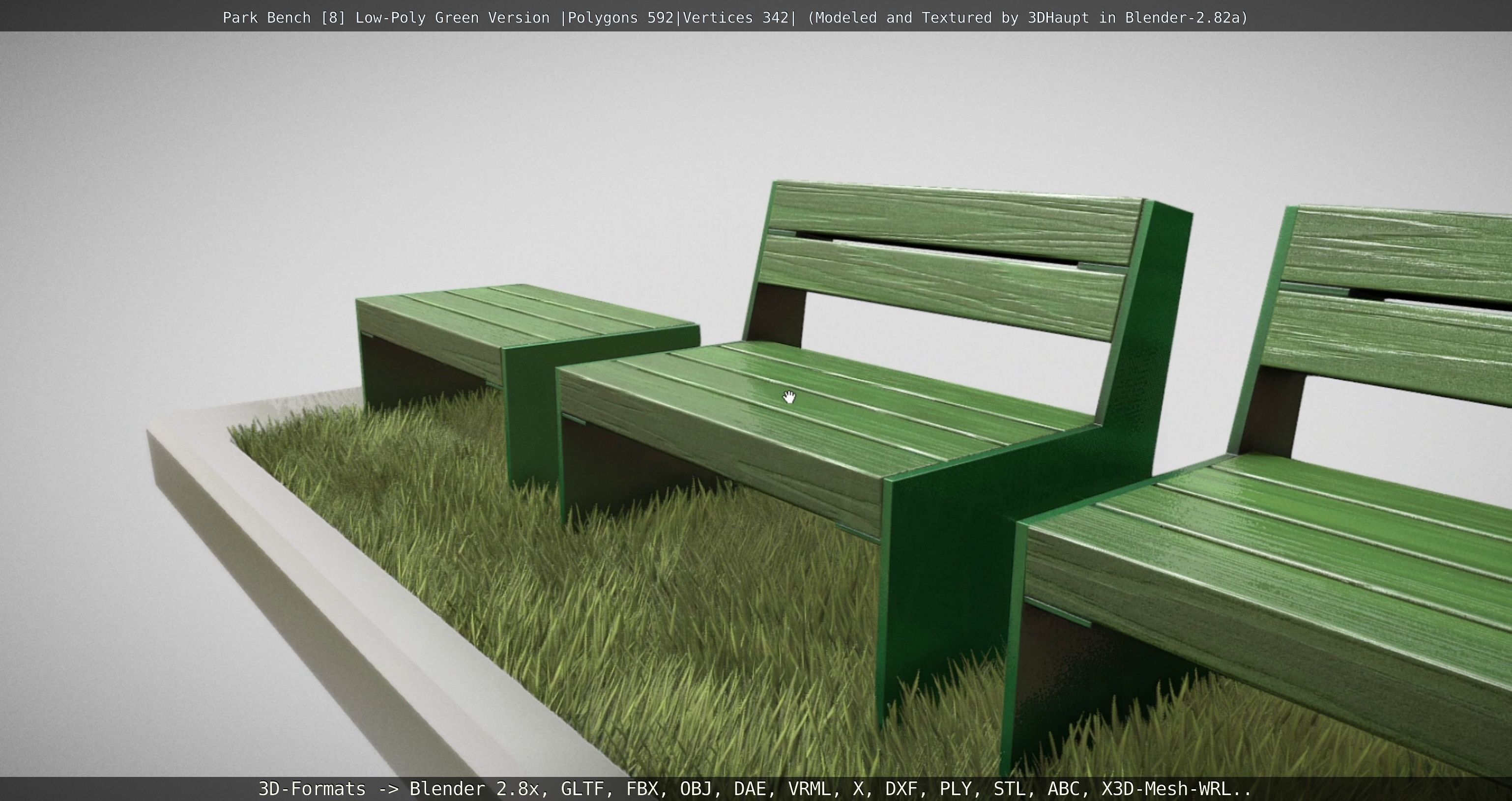 Park Bench -8- 3D Model Collection_44